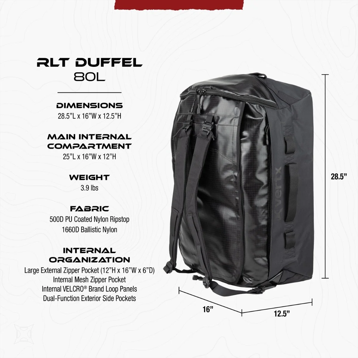 RLT 80L Duffel Bag - Image 15